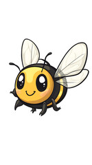 Fototapeta premium Happy cartoon bee