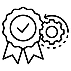 Quality Management Icon Element For Design