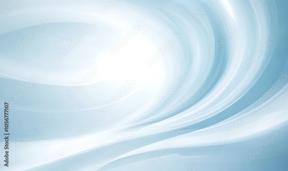 Wall mural abstract blue background with waves-generative ai