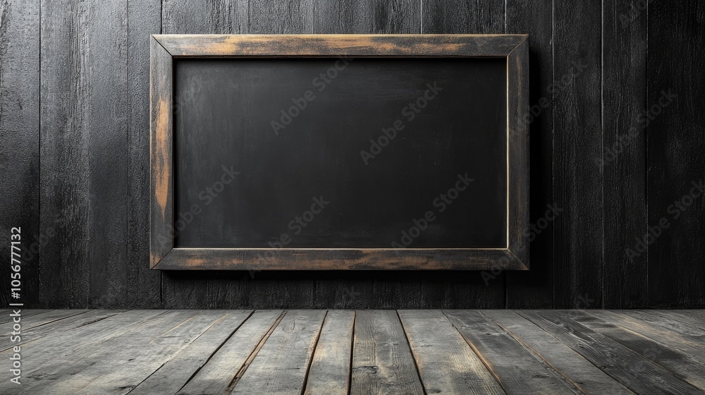 Poster Empty blackboard display Mockup idea for showcasing a product or presentation
