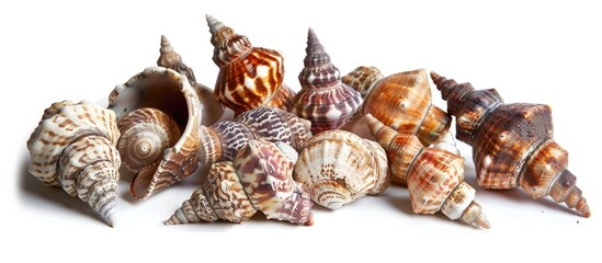 Whelks On White Background