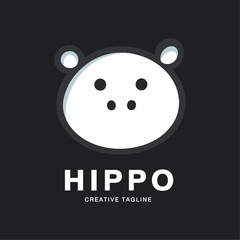 Fototapeta premium Logo Vector for Hippo