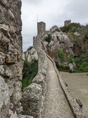 Mors castle walls (Castelo dos Mouros) in Sintra, Portugal © Joao