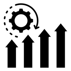 Process Optimization Icon Element For Design