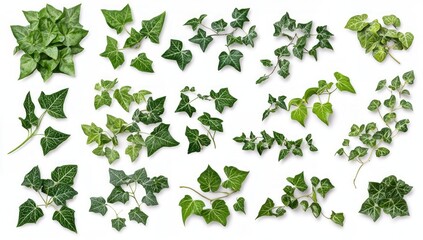 Fototapeta premium Vibrant Ivy Leaf Arrangement
