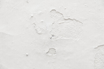 pattern of old white plaster wall with  white paint as harmonic background