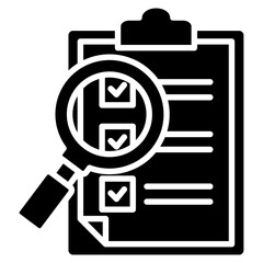 Inspection Report Icon Element For Design