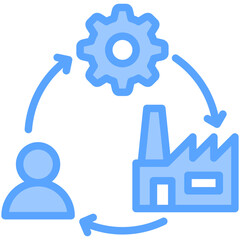 Obraz premium Supply Chain Management Icon