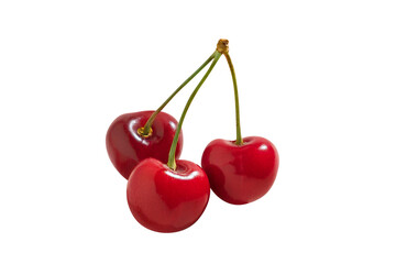 cherries isolated on white background