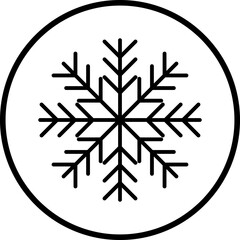 Snowflake icon. Snowflake shape, Christmas, Vector image