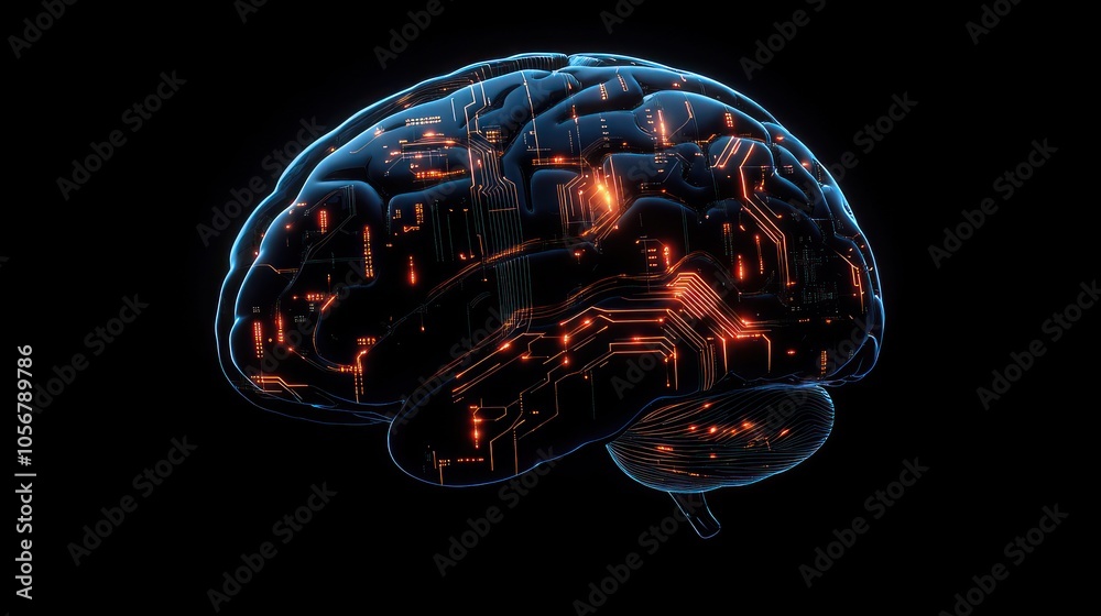 Poster Exploring the intersection of technology and neuroscience a technological brain representation