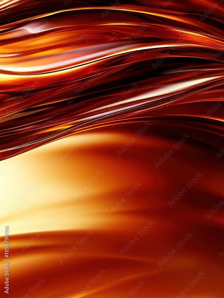 Fototapete dynamic flow of warm tones capturing the essence of liquid movement and light reflection