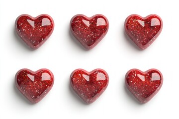 Obraz premium Red Heart Gems
