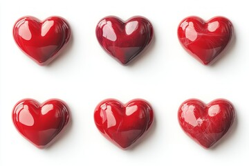 Radiant Red Heart Candies