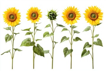 Fototapeta premium Beautiful Sunflower Collection