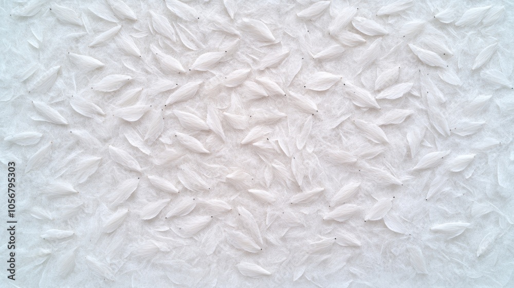 Poster delicate white petals a soft and serene composition on a light background for minimalist aesthetics