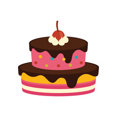 Birthday Cake Vector - 06
