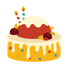 Birthday Cake Vector - 09