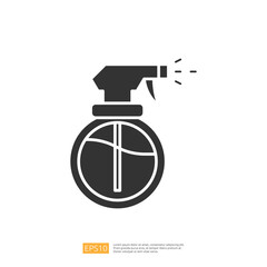 This image features a spray bottle design, commonly used for cleaning or personal care products, symbolizing functionality and convenience.