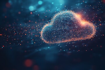 Abstract Cloud Computing Concept