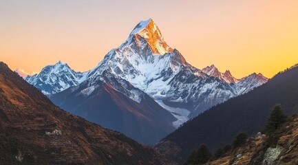 Obraz premium Majestic Himalayan Peaks at Sunrise
