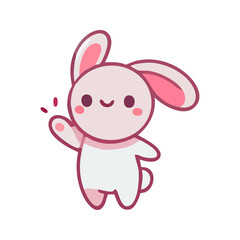 cute icon character rabbit