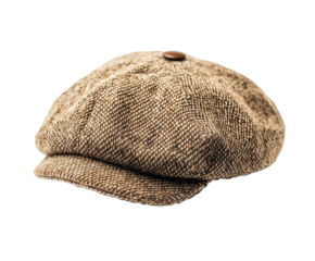 Newsboy cap isolated on transparent or white background