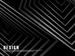 Abstract futuristic dark black background with modern design. Realistic 3d wallpaper with luxurious flowing lines. Elegant background for posters, websites, brochures, cards, banners, apps, etc.