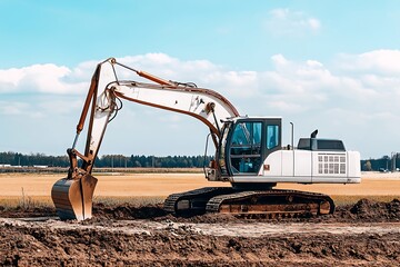 New Large quarry dump excavator. Big mining Dragline work coal deposit. Production useful minerals.