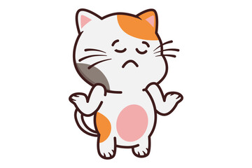 A cat looking very confused