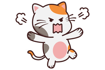 A cat is angry © impro-studio
