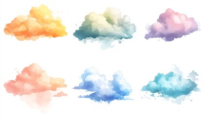 Watercolor Cloudscape Design