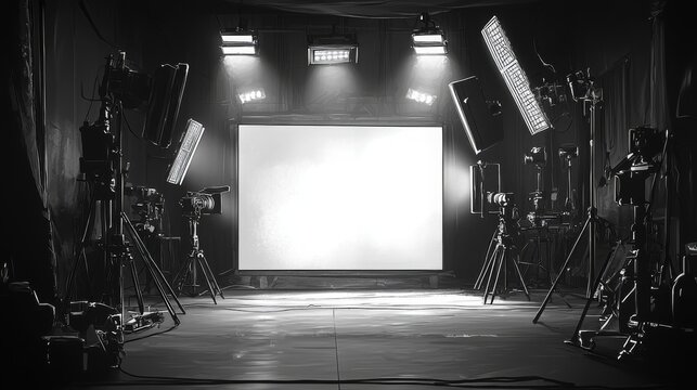 Studio Setup for Video Production and Storyboarding