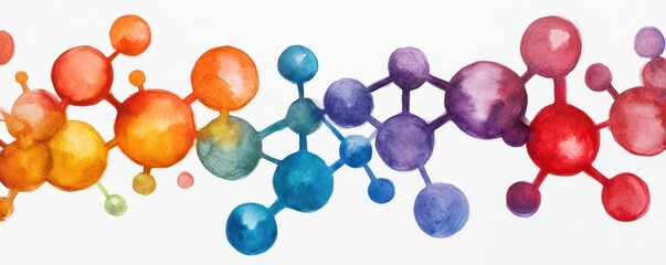 Structured Method Prototype Experiment: Watercolor Style Artwork Isolated on White Background