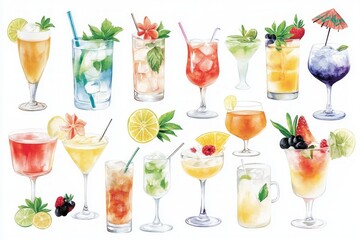 A Vibrant Collection of Cocktails