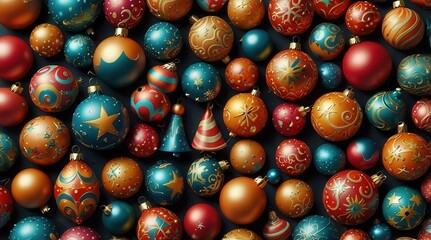 Fototapeta premium christmas tree decorations