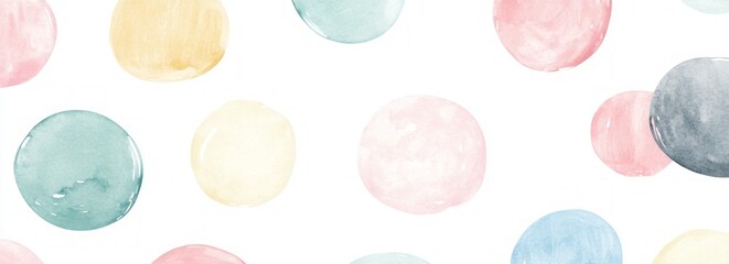 Watercolor Circle Pattern Background