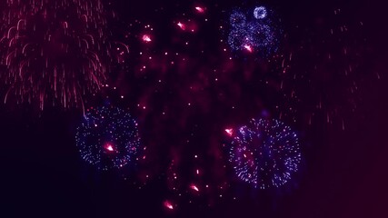 Fireworks celebration 4k video clip