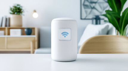 White Wi-Fi Router On Table