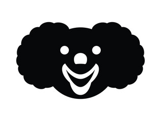 clown icon isolated on transparent background