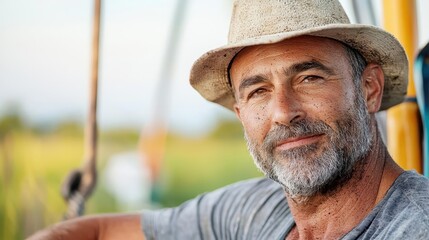 A captivating portrait of a farmer