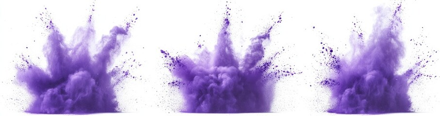 Purple Powder Explosion Abstract Art