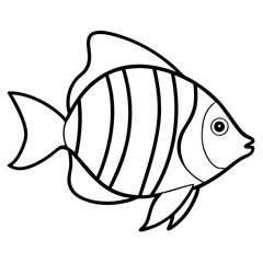 illustration of a damselfish