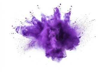 Purple powder explosion