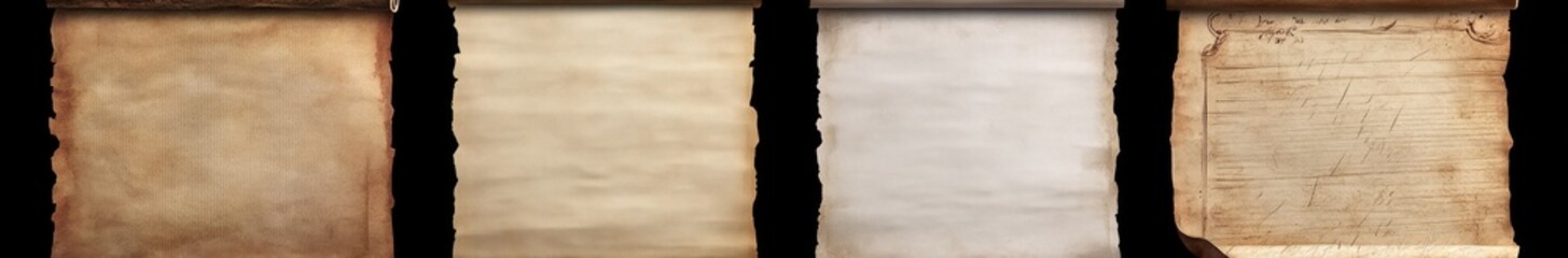 Obraz premium Antique Scrolls - Vintage Paper