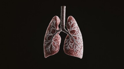 Lung Anatomy Medical Illustration