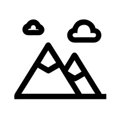 mountain shape icon
