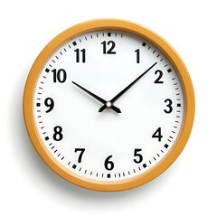 A cartoon clock symbolizing time management on a white background.