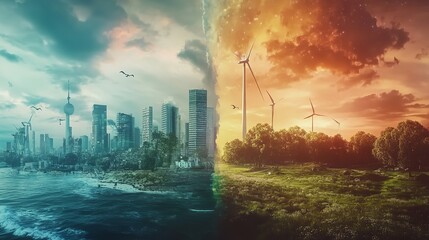 Visual Transitions Depicting the Shift from Old to New