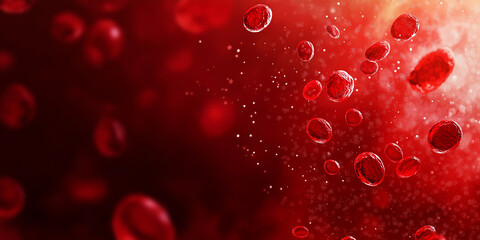 Virus molecules in the body under a microscope. World Aids Day Background